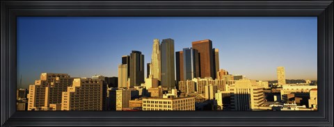 Framed Los Angeles Skyline Print