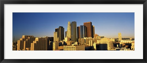 Framed Los Angeles Skyline Print