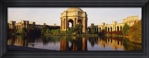 Framed Buildings at the waterfront, Palace Of Fine Arts, San Francisco, California, USA Print