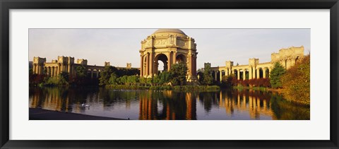 Framed Buildings at the waterfront, Palace Of Fine Arts, San Francisco, California, USA Print