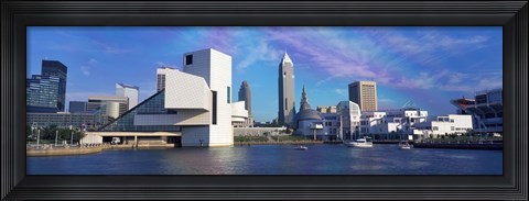 Framed Cleveland, Ohio Skyline from the Waterfront Print