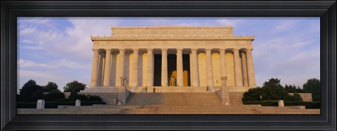 Framed Facade of a memorial building, Lincoln Memorial, Washington DC, USA Print