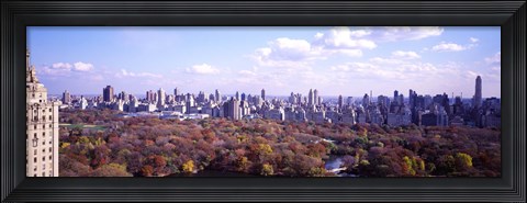 Framed Aerial View of Central Park Print