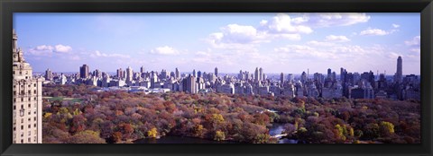 Framed Aerial View of Central Park Print