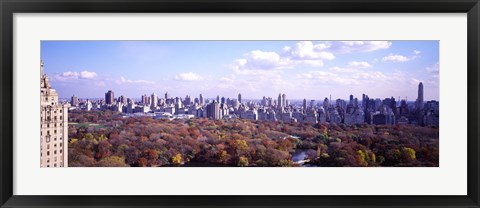 Framed Aerial View of Central Park Print