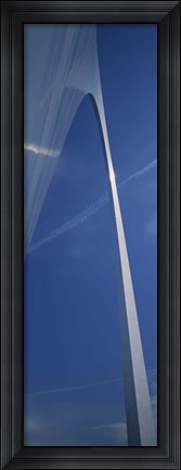 Framed Low angle view of an arched structure, Gateway Arch, St. Louis, Missouri, USA Print