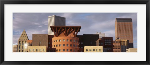 Framed Skyscrapers In The City, Denver, Colorado, USA Print