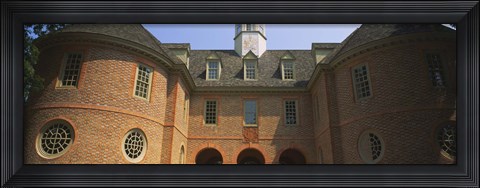 Framed Low angle view of a government building, Capitol Building, Colonial Williamsburg, Virginia, USA Print