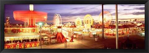 Framed Ferris wheel in an amusement park, Arizona State Fair, Phoenix, Arizona, USA Print