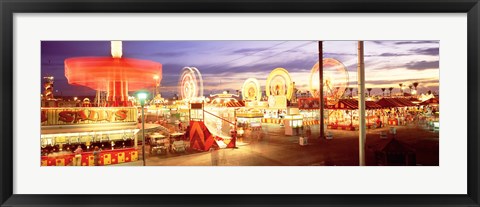 Framed Ferris wheel in an amusement park, Arizona State Fair, Phoenix, Arizona, USA Print