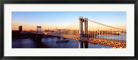 Framed Manhattan Bridge, NYC, New York City, New York State, USA Print