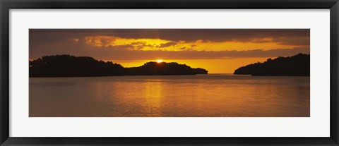 Framed Islands in the sea, Everglades National Park, Miami, Florida, USA Print