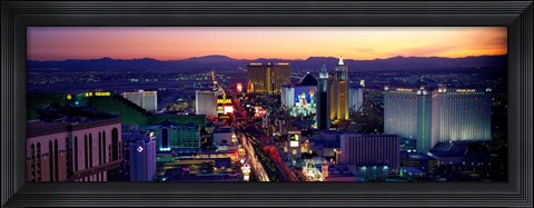Framed Strip, Las Vegas, Nevada, USA Print