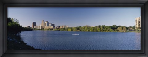 Framed Buildings in a city, Austin, Texas, USA Print