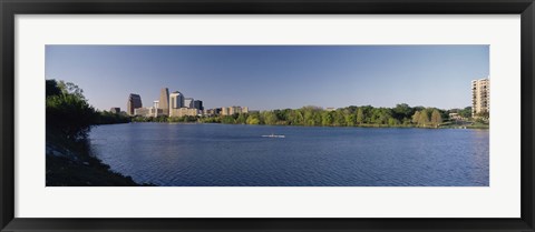 Framed Buildings in a city, Austin, Texas, USA Print