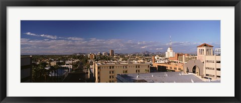 Framed USA, Arizona, Phoenix, Aerial view of the buildings Print