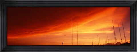 Framed Low angle view of antennas, Phoenix, Arizona, USA Print