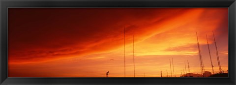 Framed Low angle view of antennas, Phoenix, Arizona, USA Print