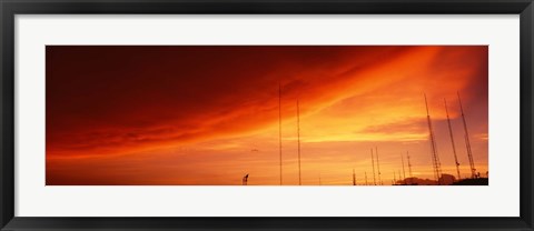 Framed Low angle view of antennas, Phoenix, Arizona, USA Print