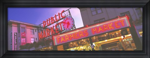 Framed Public Market Seattle WA USA Print