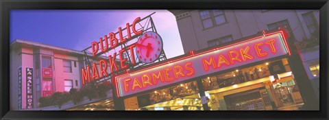 Framed Public Market Seattle WA USA Print