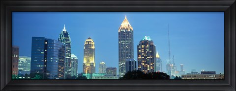 Framed Skyline Atlanta GA USA Print