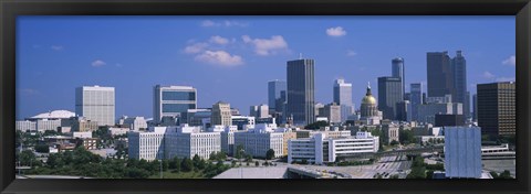 Framed View of skyscrapers in Atlanta on a sunny day, Georgia, USA Print