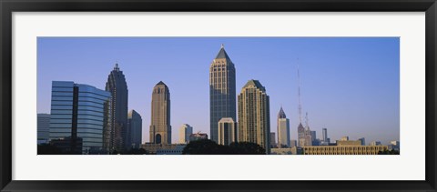 Framed Atlanta skyline, Georgia Print