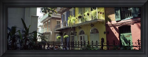 Framed Buildings along the alley, Pirates Alley, New Orleans, Louisiana, USA Print