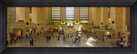 Framed Group of people in a subway station, Grand Central Station, Manhattan, New York City, New York State, USA Print