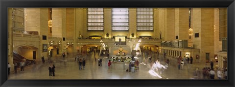 Framed Group of people in a subway station, Grand Central Station, Manhattan, New York City, New York State, USA Print