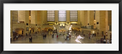 Framed Group of people in a subway station, Grand Central Station, Manhattan, New York City, New York State, USA Print