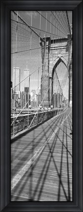 Framed Brooklyn Bridge Manhattan New York City NY USA Print