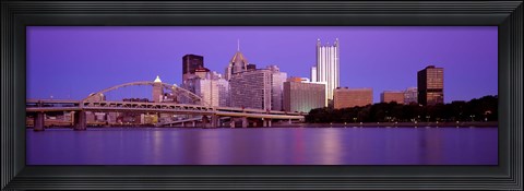 Framed Allegheny River Pittsburgh PA Print