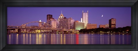 Framed Allegheny River, Pittsburgh, Pennsylvania, USA Print