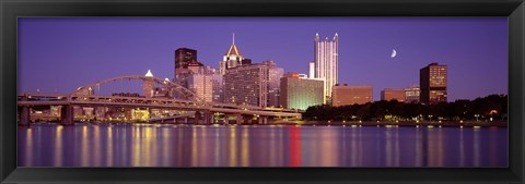 Framed Allegheny River, Pittsburgh, Pennsylvania, USA Print