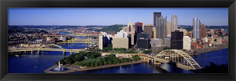 Framed Pittsburgh Skyline Print