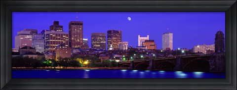 Framed Dusk Charles River Boston MA USA Print