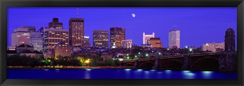 Framed Dusk Charles River Boston MA USA Print