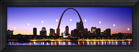 Framed Skyline St Louis Missouri USA Print