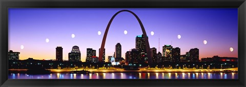 Framed Skyline St Louis Missouri USA Print