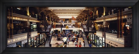 Framed Interiors of a shopping mall, Bourse Shopping Center, Philadelphia, Pennsylvania, USA Print