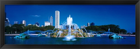 Framed Buckingham Fountain Chicago IL USA Print