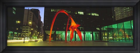 Framed Alexander Calder Flamingo, Chicago, Illinois, USA Print