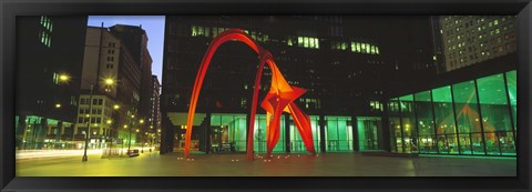 Framed Alexander Calder Flamingo, Chicago, Illinois, USA Print