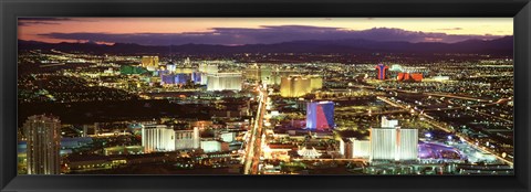 Framed Strip, Las Vegas Nevada, USA Print