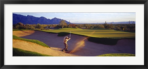 Framed Golf Course Tucson AZ USA Print