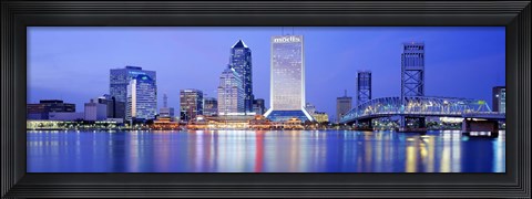 Framed Night, Jacksonville, Florida, USA Print