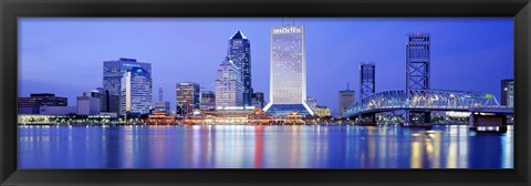 Framed Night, Jacksonville, Florida, USA Print