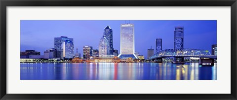 Framed Night, Jacksonville, Florida, USA Print